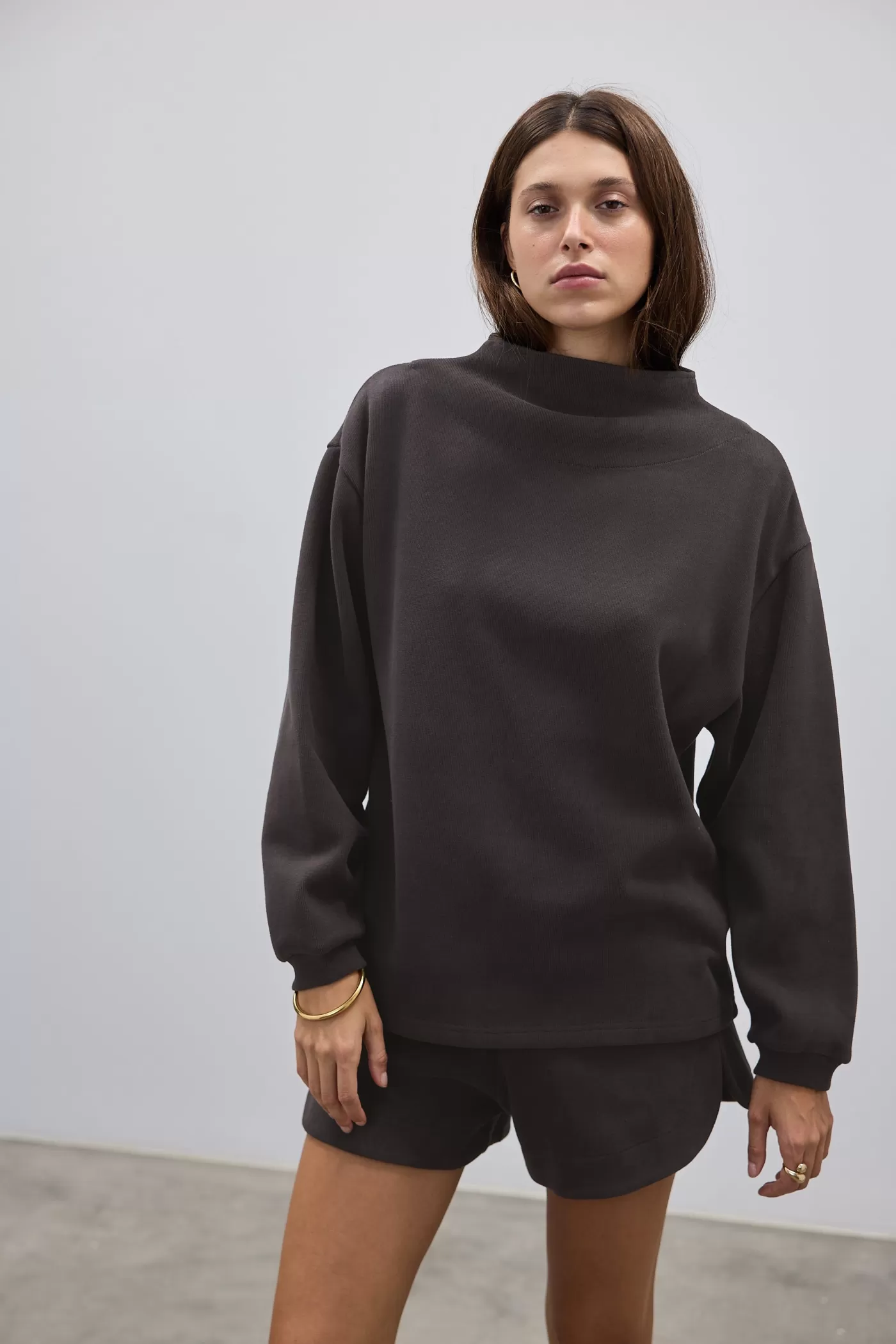 Ava High Neck Ribbed Jumper ^ORTC Clothing Co Sale