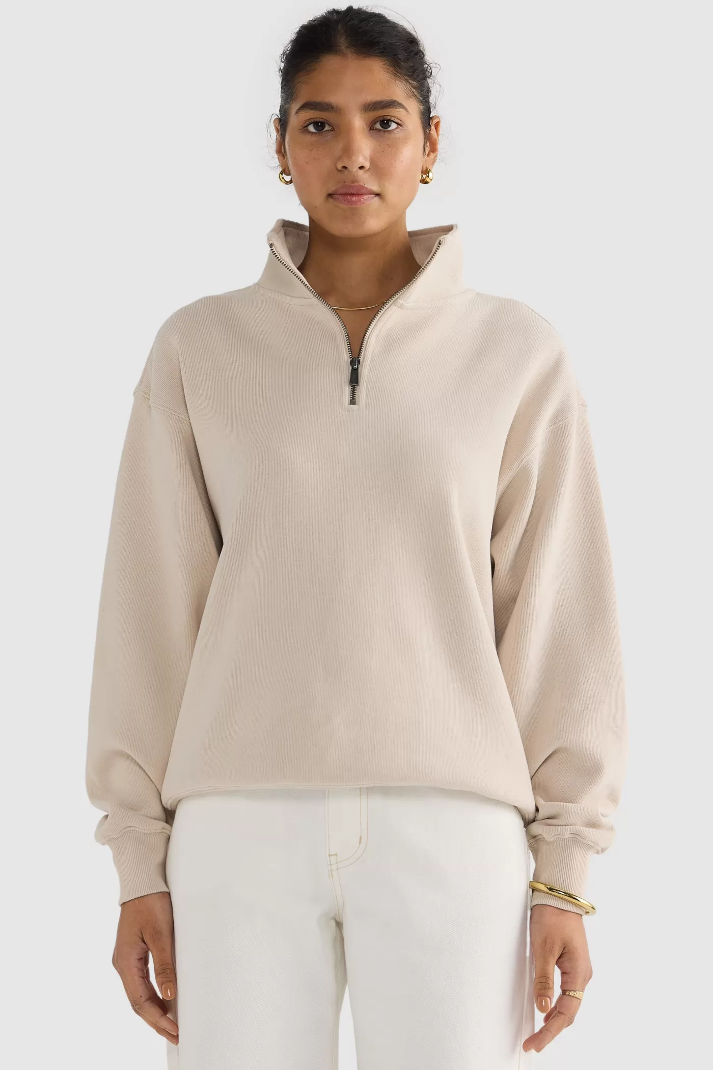 Ava Ribbed Quarter Zip ^ORTC Clothing Co Hot