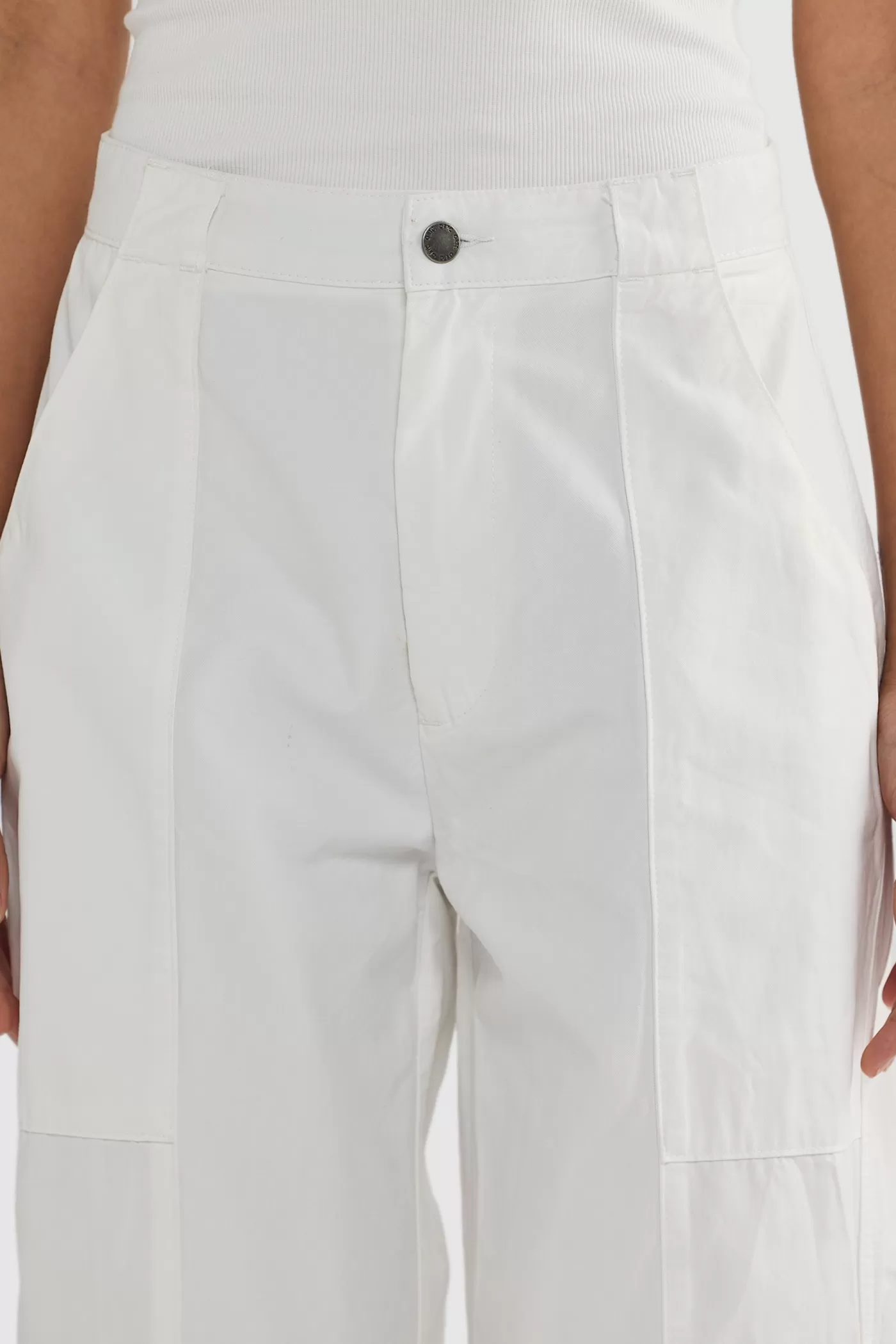 Avery Front Seam Pants White^ORTC Clothing Co Discount