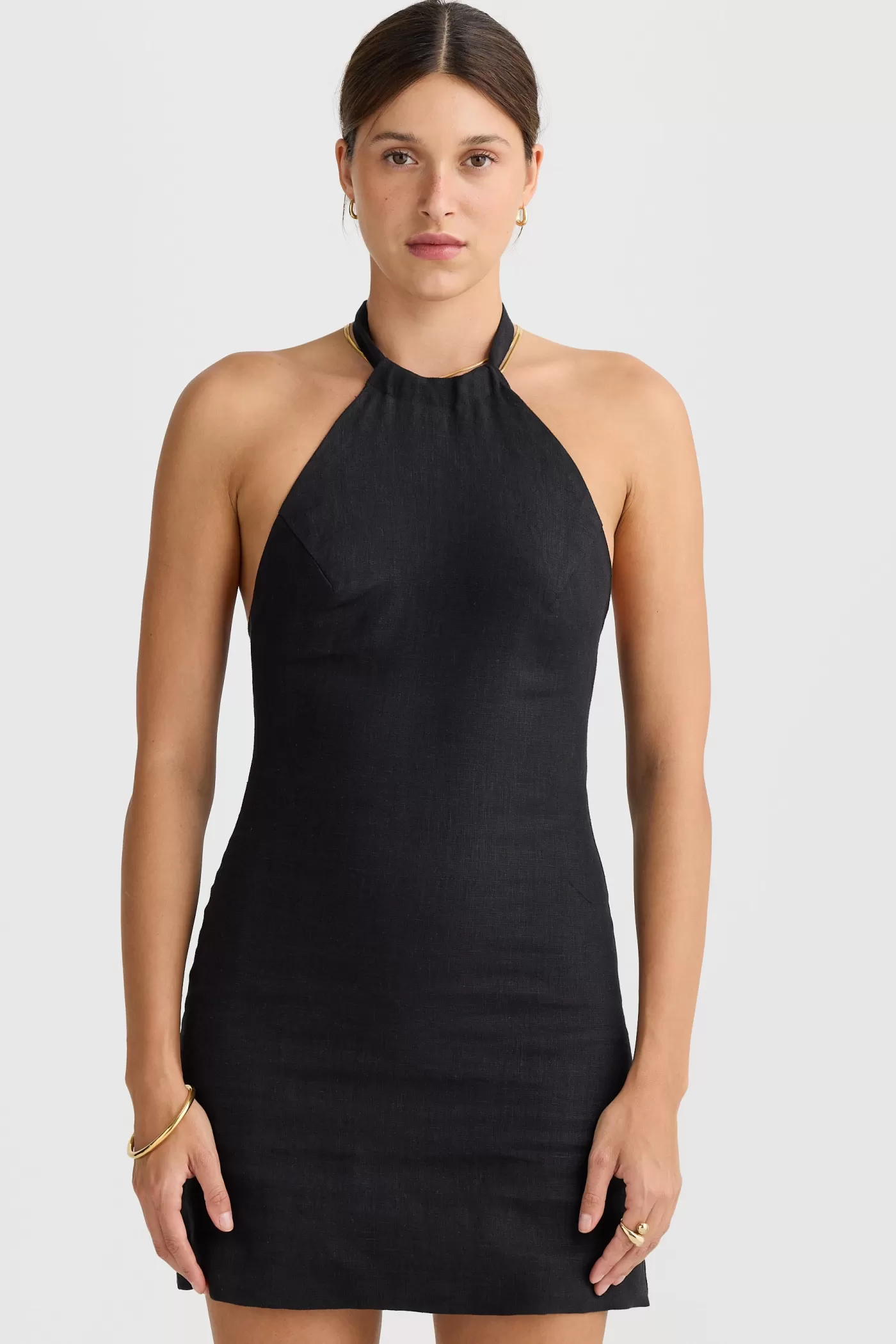 Kaia Halter Mini Dress Black^ORTC Clothing Co Flash Sale