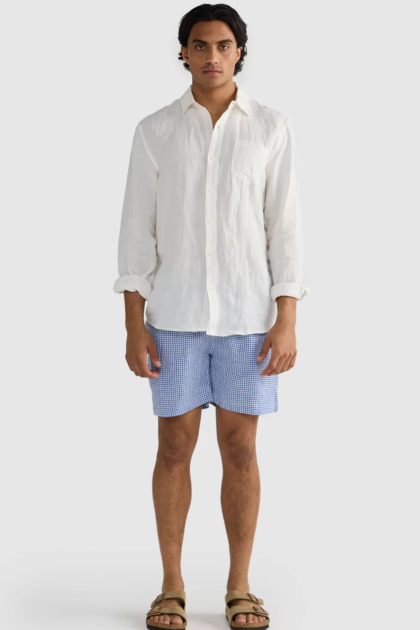 Linen Shorts Check^ORTC Clothing Co Best