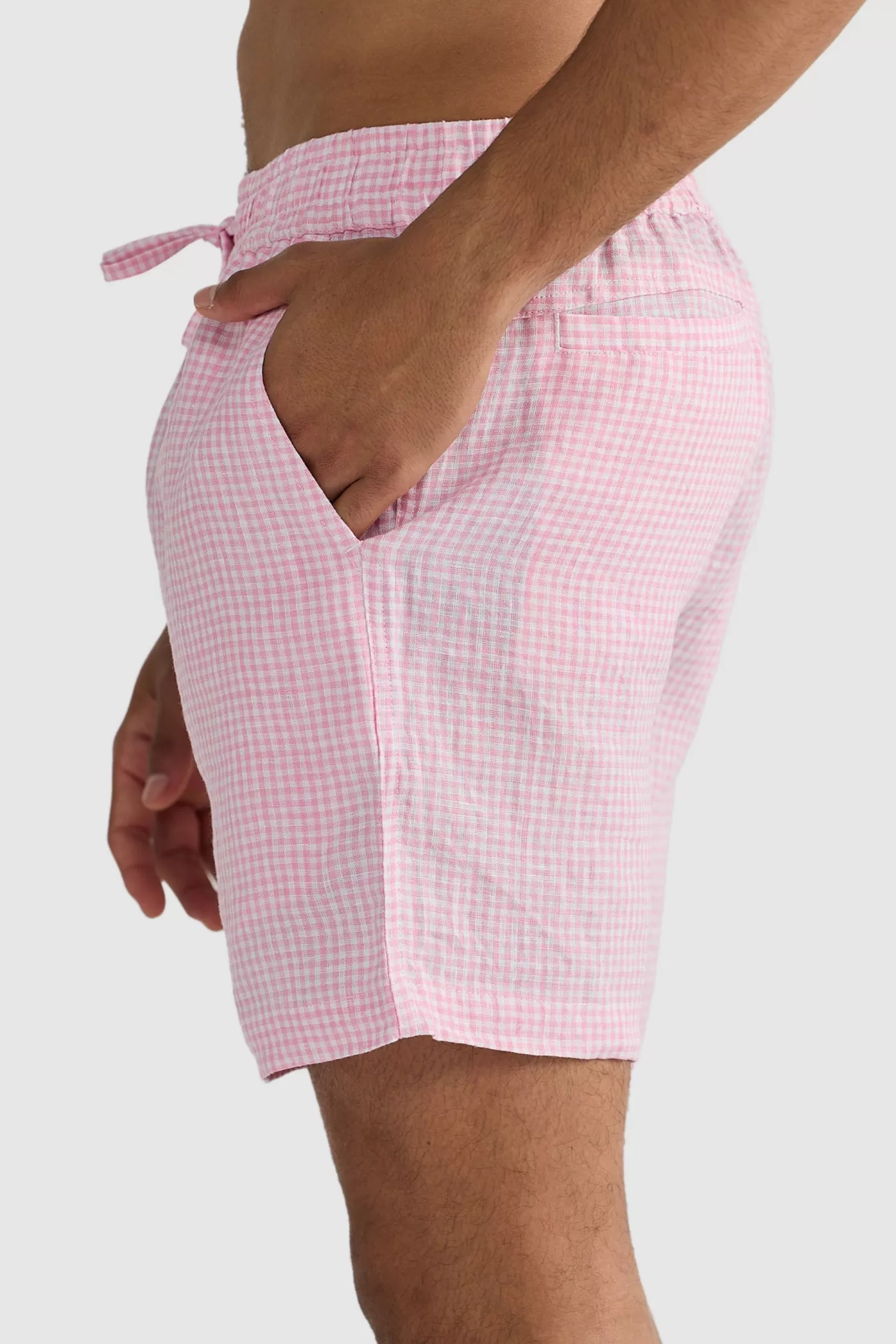 Linen Shorts Check^ORTC Clothing Co Best Sale