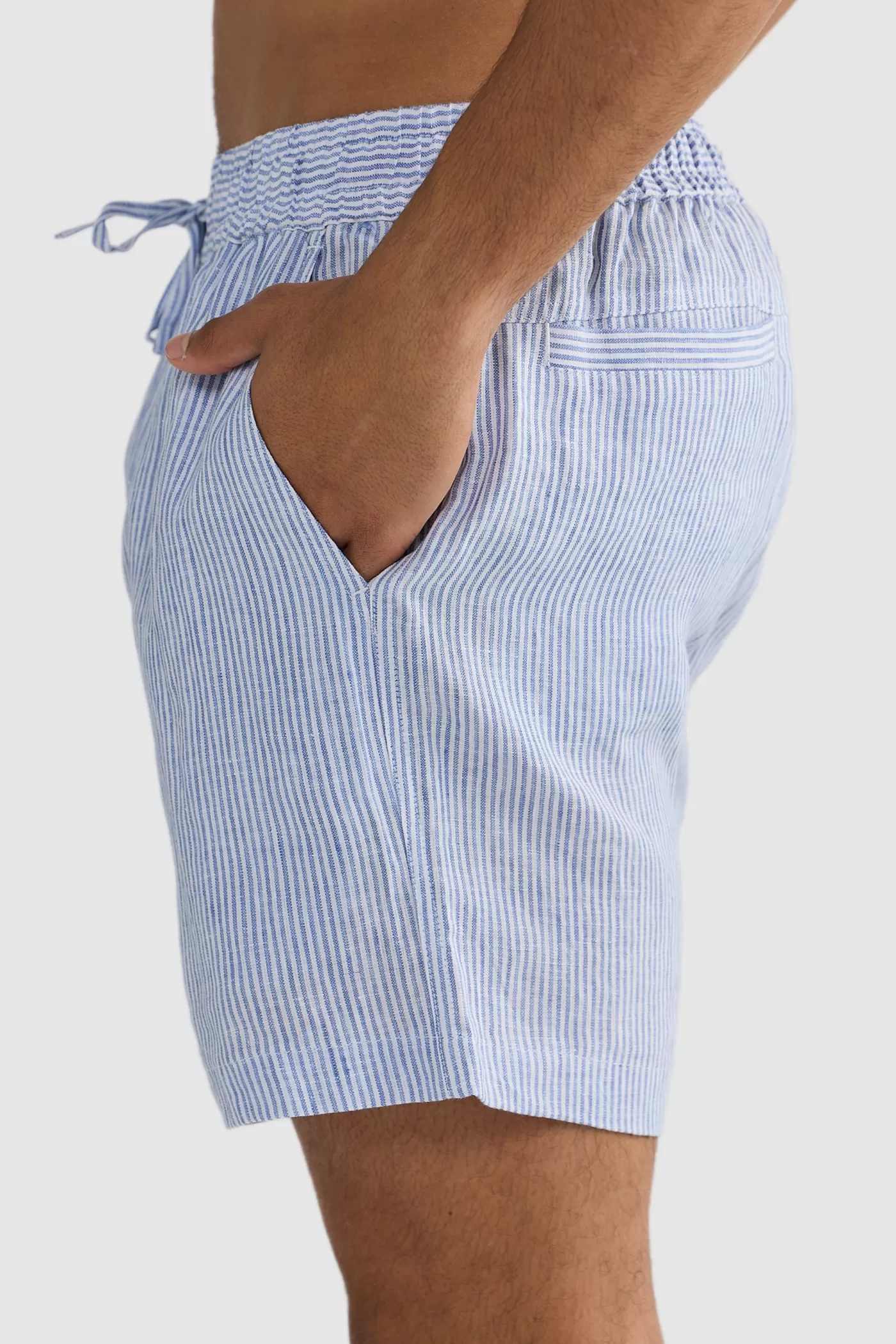 Linen Shorts Thin Stripe ^ORTC Clothing Co Shop