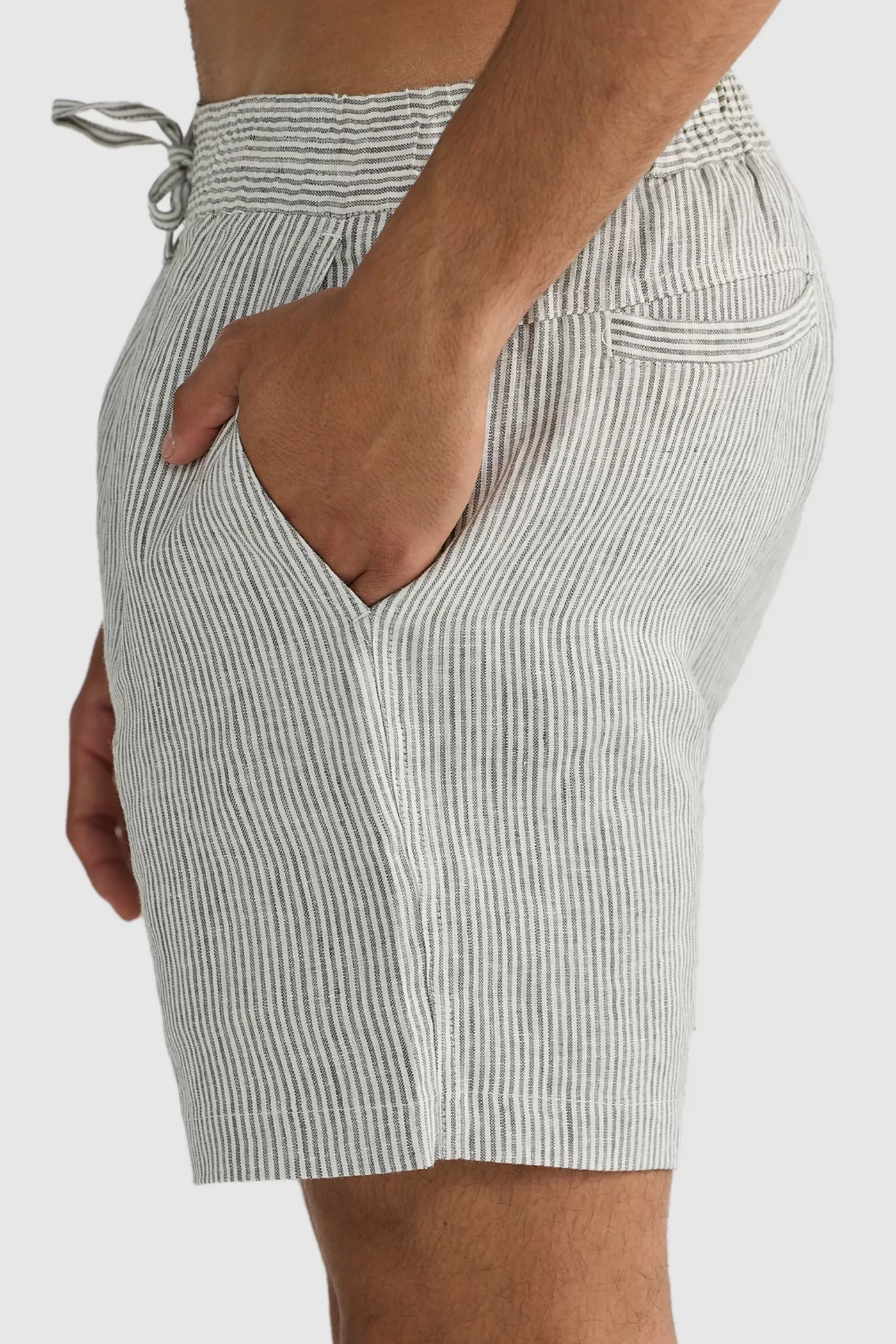 Linen Shorts Thin Stripe ^ORTC Clothing Co Hot