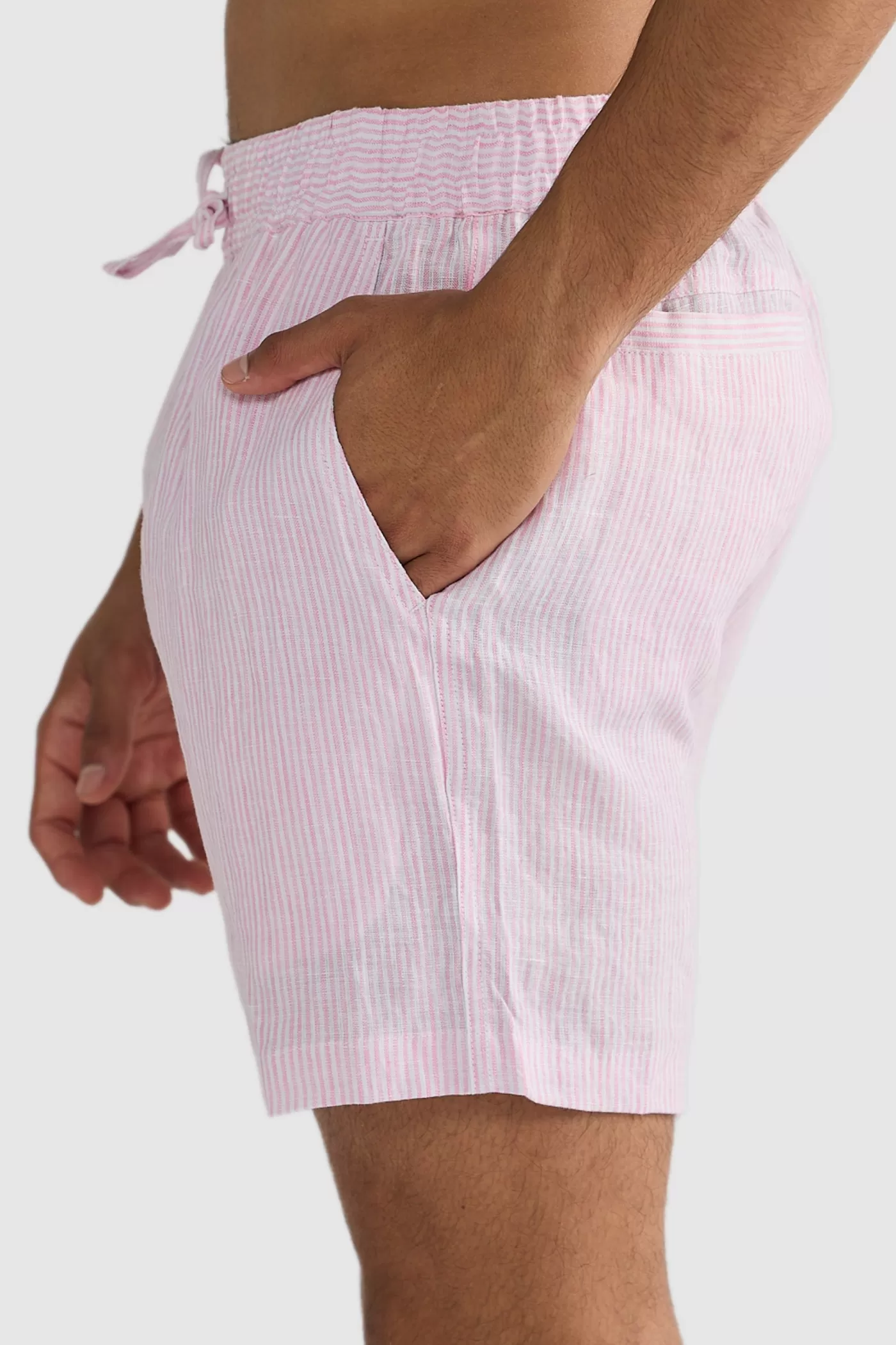 Linen Shorts Thin Stripe ^ORTC Clothing Co Cheap