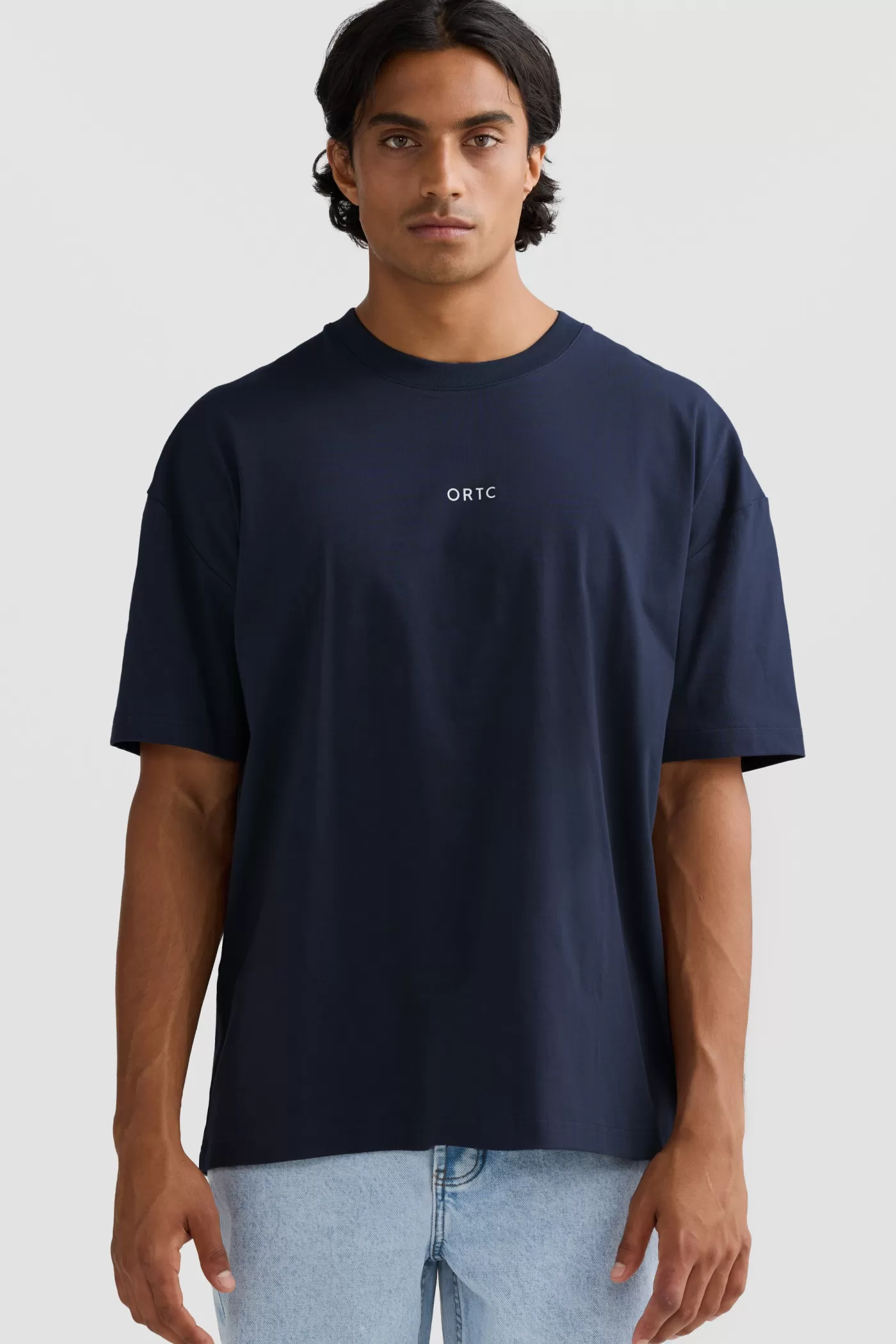 Oli Box Fit Logo T Shirt Navy^ORTC Clothing Co Store