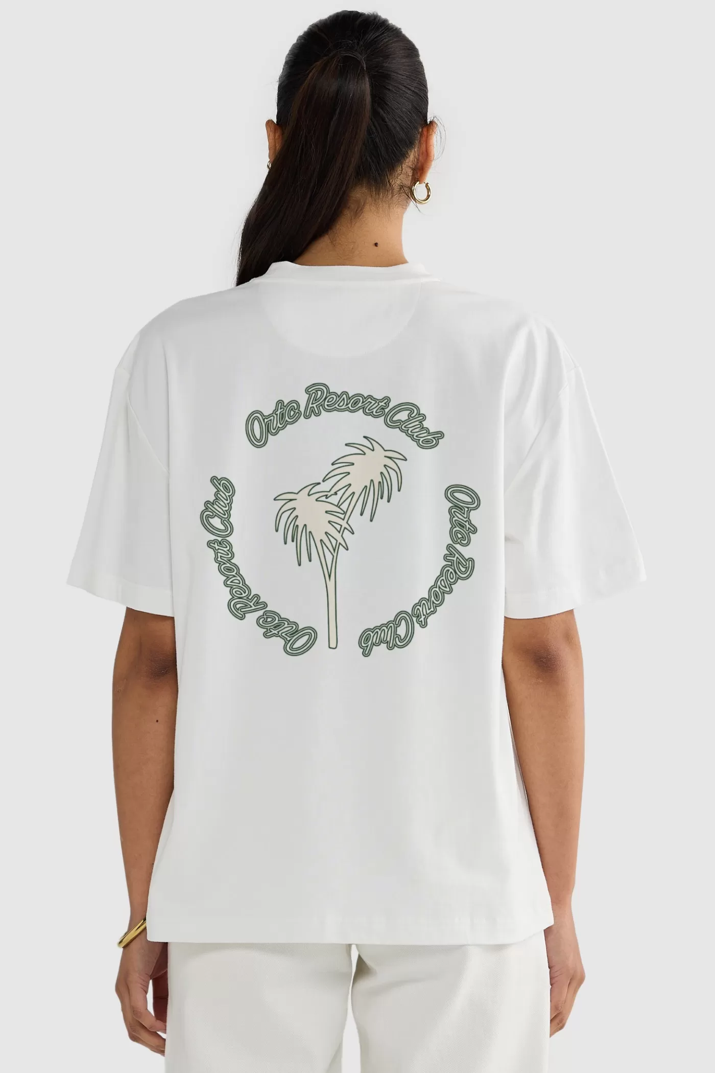 Oversized Resort Print T Shirt White^ORTC Clothing Co Discount