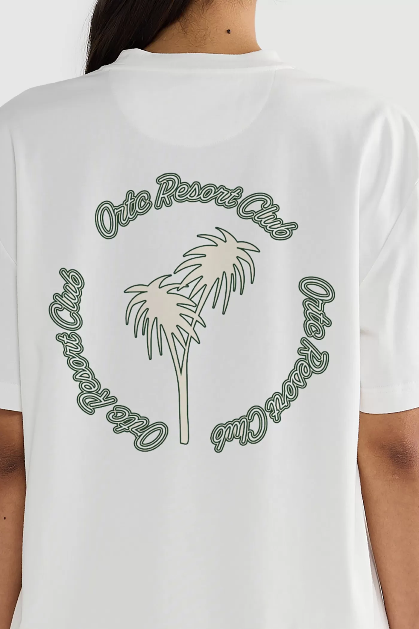 Oversized Resort Print T Shirt White^ORTC Clothing Co Discount