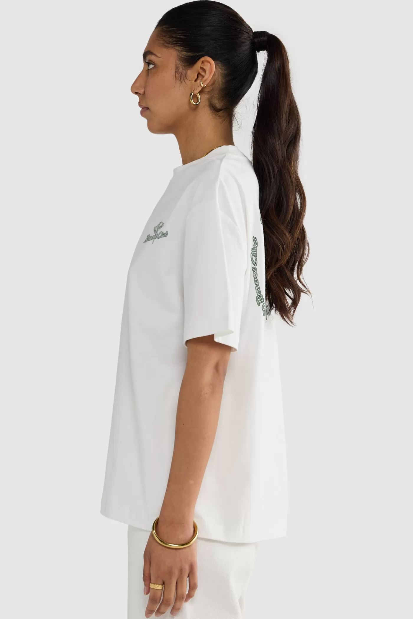 Oversized Resort Print T Shirt White^ORTC Clothing Co Discount