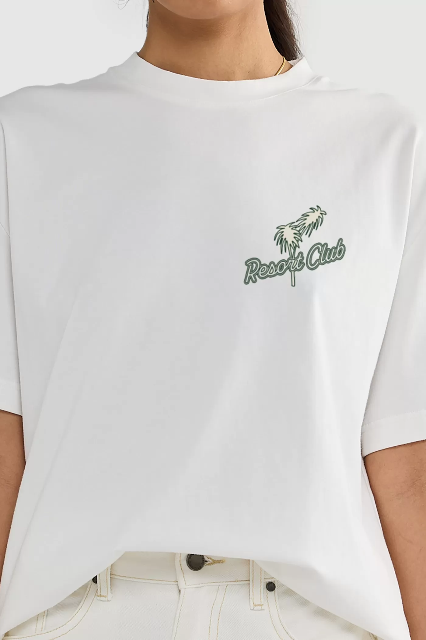 Oversized Resort Print T Shirt White^ORTC Clothing Co Discount