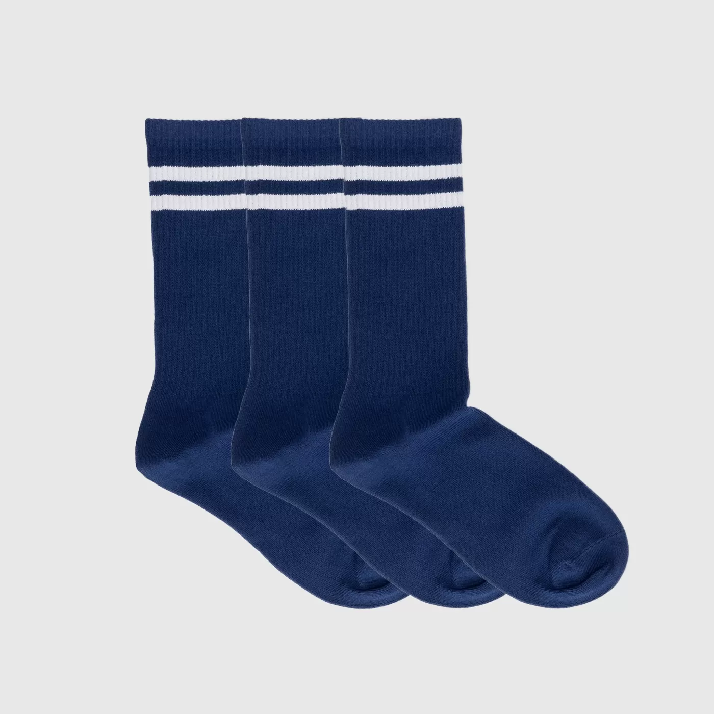 Ribbed Sports Sock Pack Navy^ORTC Clothing Co Cheap