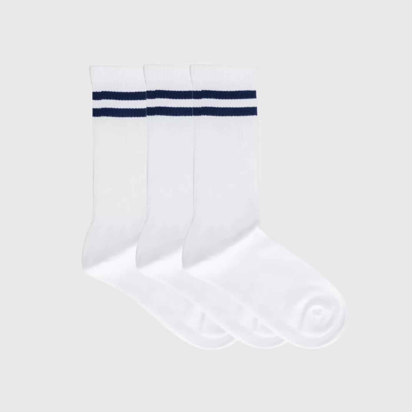 Ribbed Sports Sock Pack White^ORTC Clothing Co Online