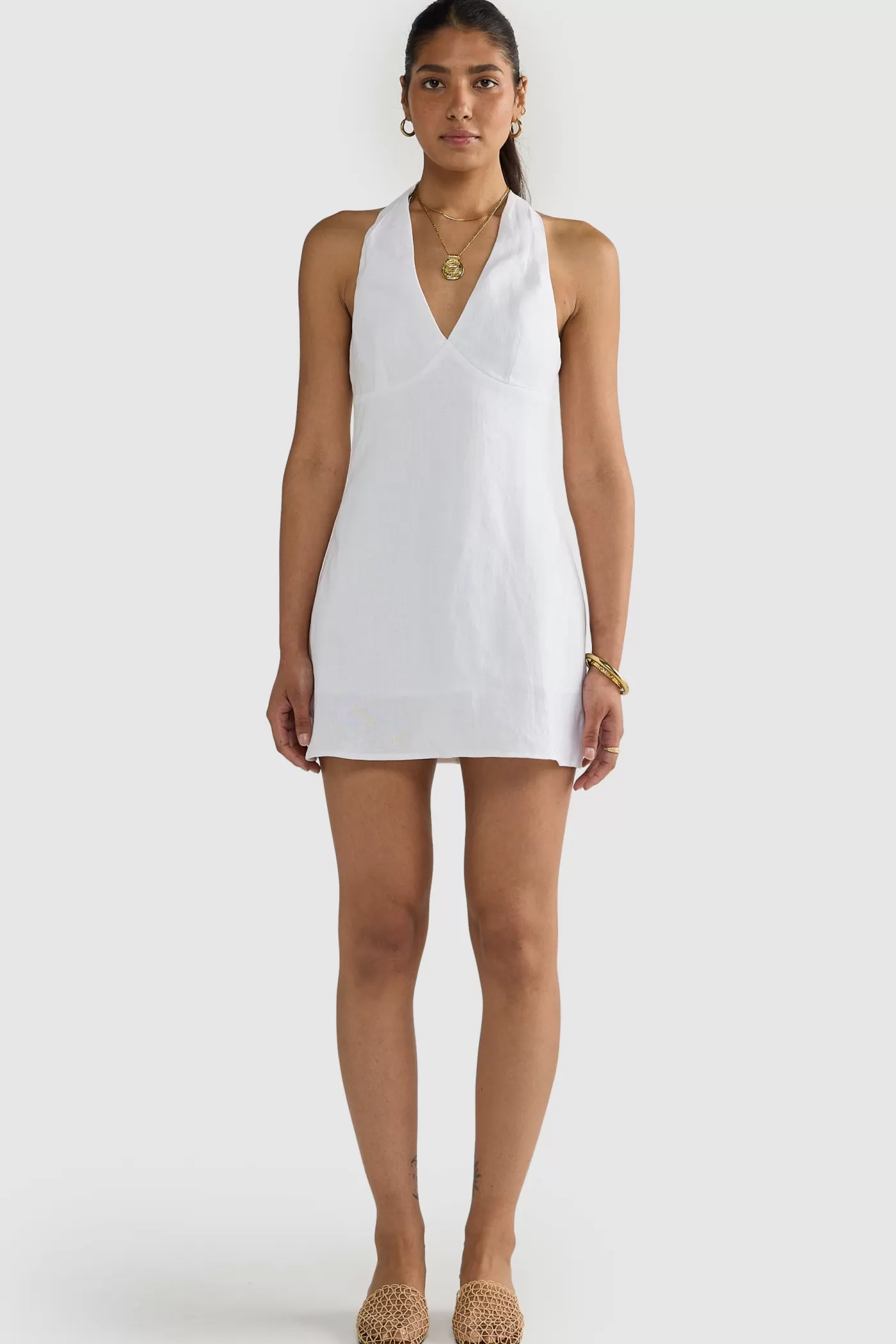 Rosa Linen Mini Dress ^ORTC Clothing Co Best Sale