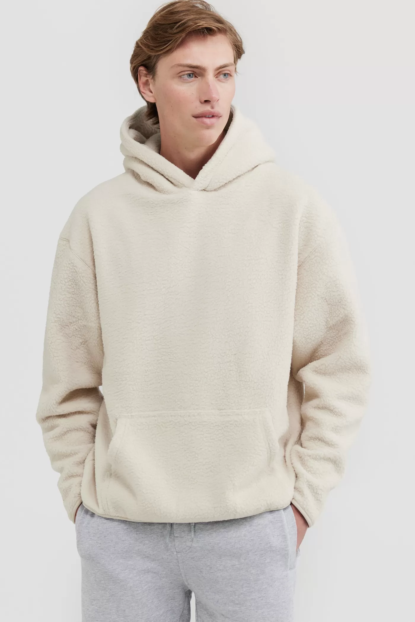 Sherpa Fleece Hoodie Natural^ORTC Clothing Co Store