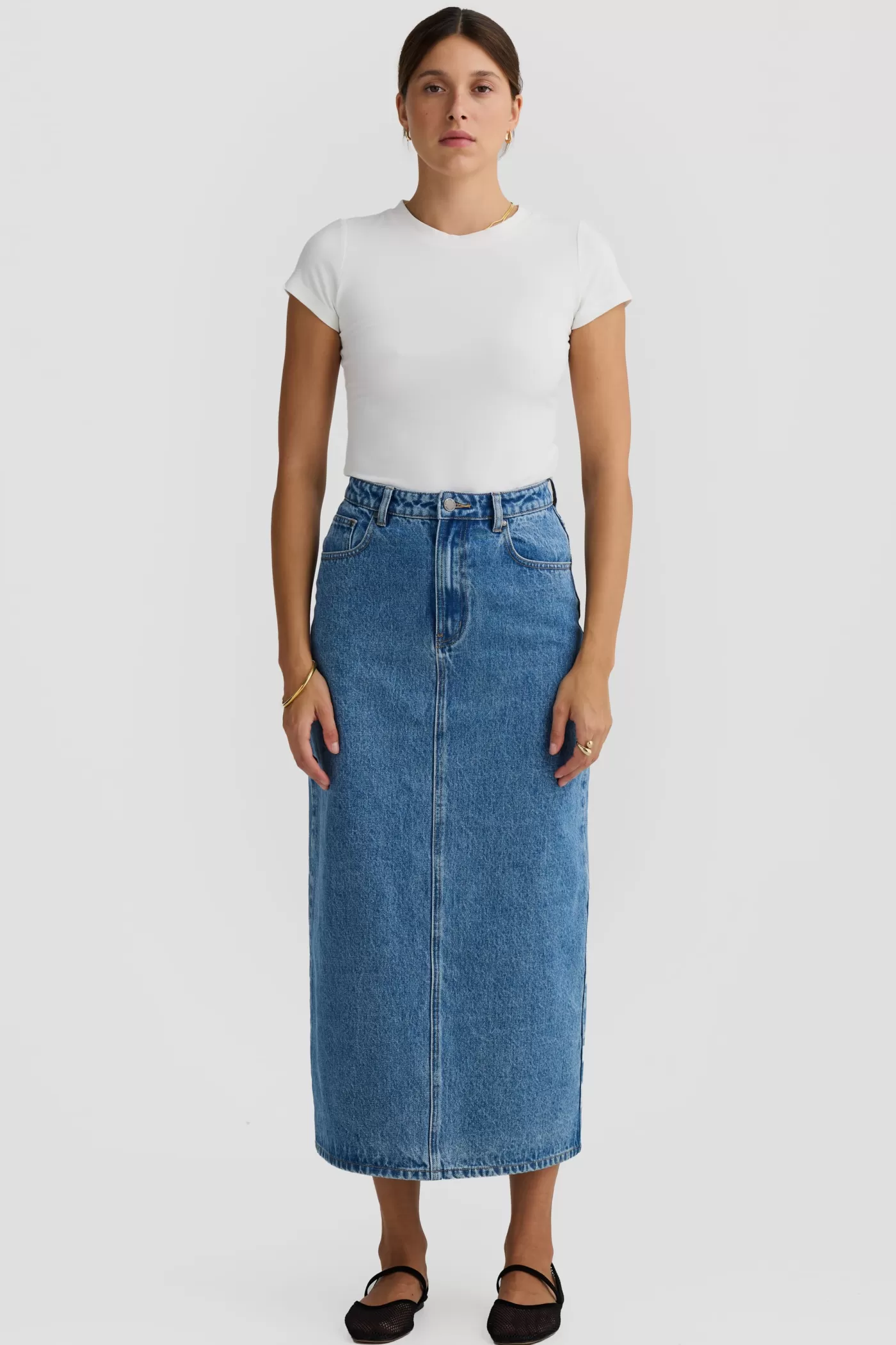 Willow Denim Midi Skirt ^ORTC Clothing Co Sale