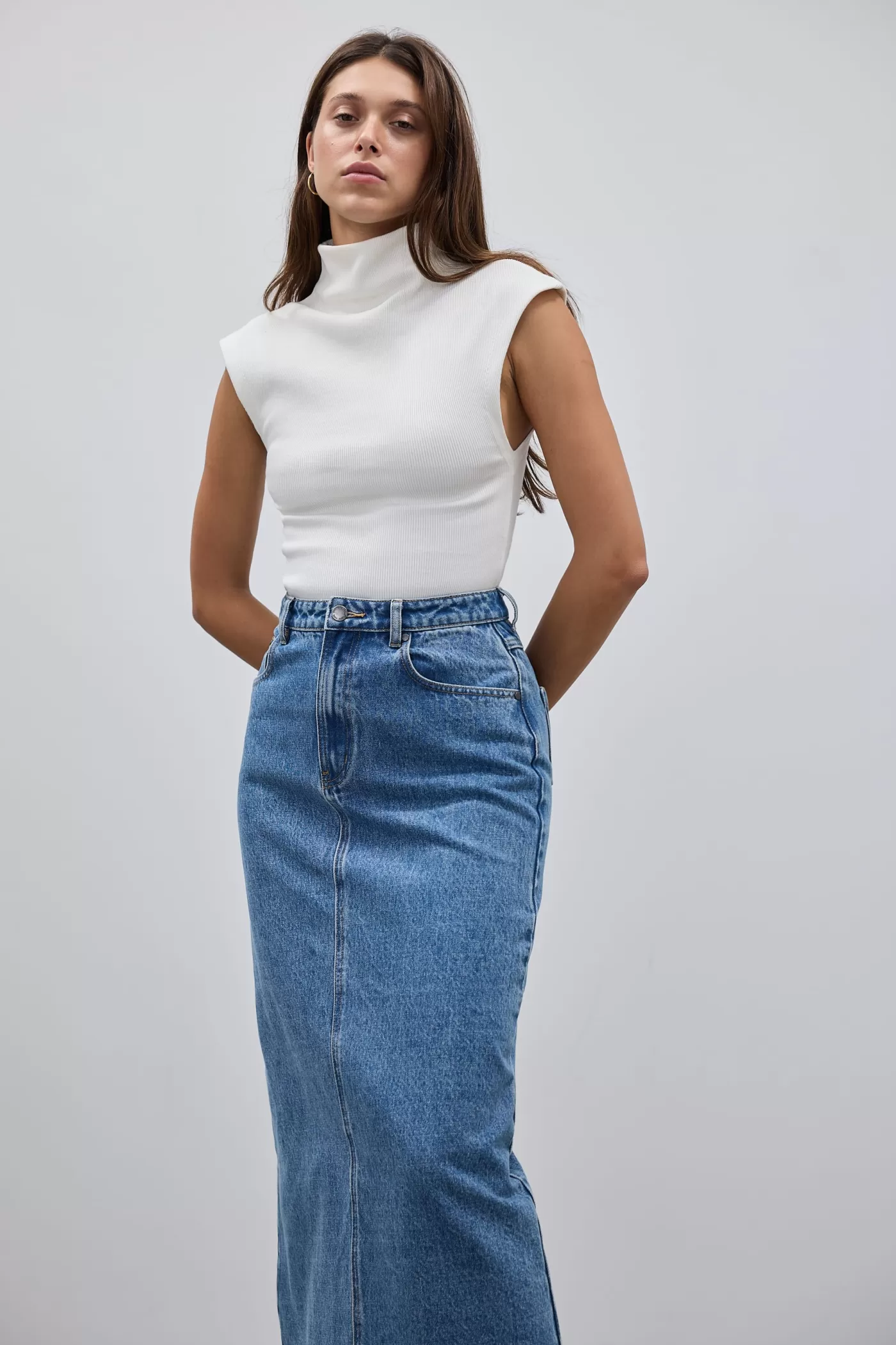 Willow Denim Midi Skirt ^ORTC Clothing Co Sale